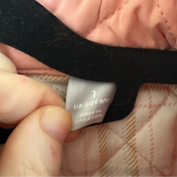 Chico's | Modern Quilted Jacket Light Pink Button Front Size 8/10 (Chico's 1) - Picture 5 of 6